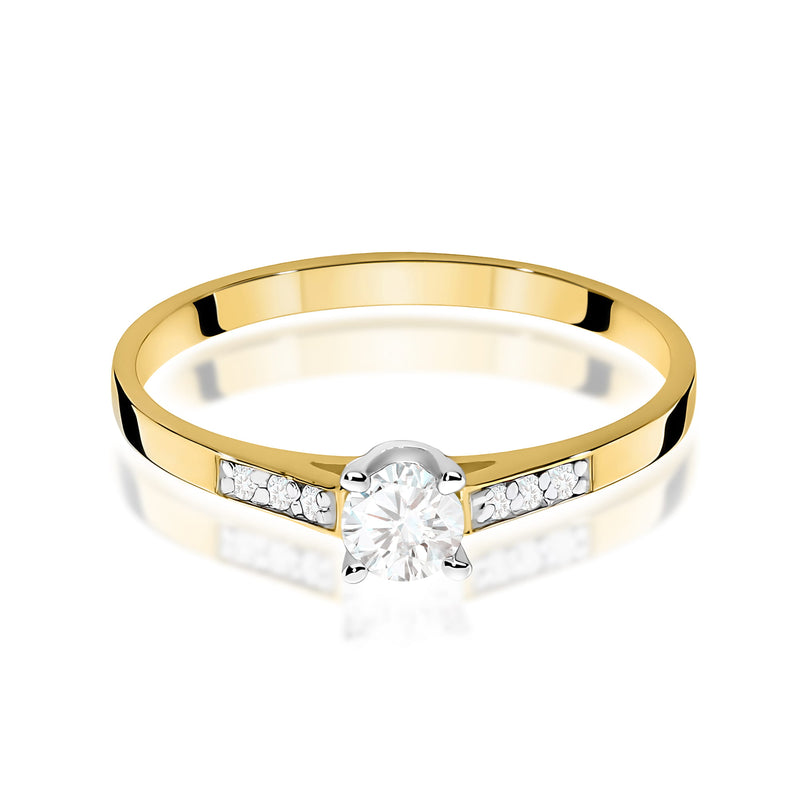 Inel Aur 14K cu Diamante de Laborator 0.21 ct, imaginea 2 din 12