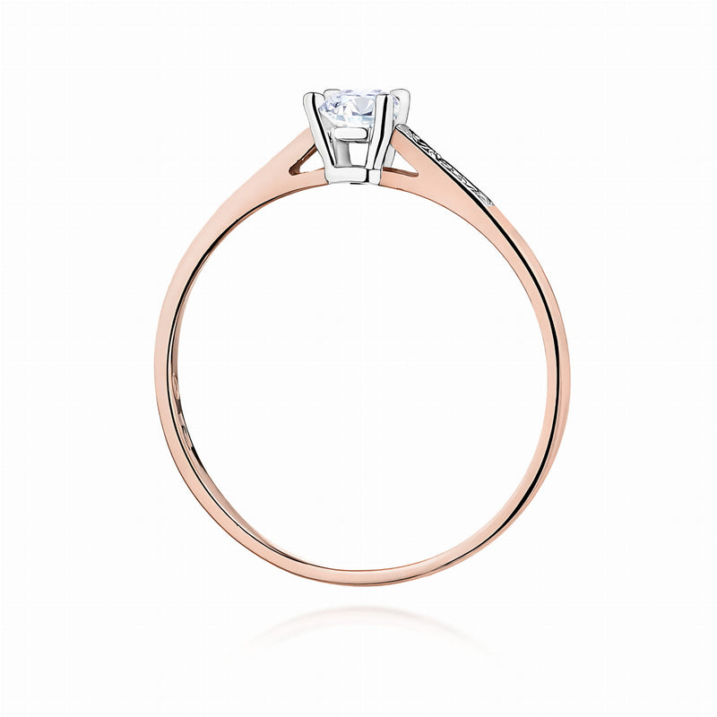 Inel Aur 14K cu Diamante de Laborator 0.21 ct, imaginea 7 din 12