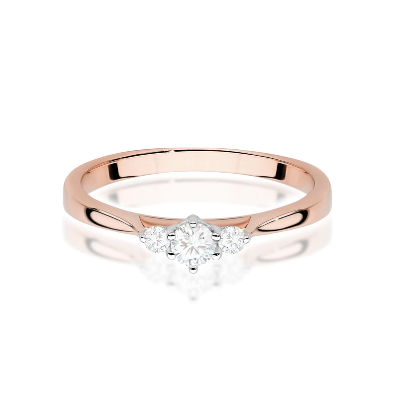 Inel Aur 14K cu Diamante de Laborator 0.21 ct, imaginea 6 din 12