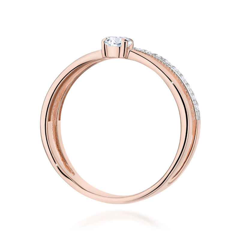 Inel Aur 14K cu Diamante de Laborator 0.41 ct, imaginea 7 din 12