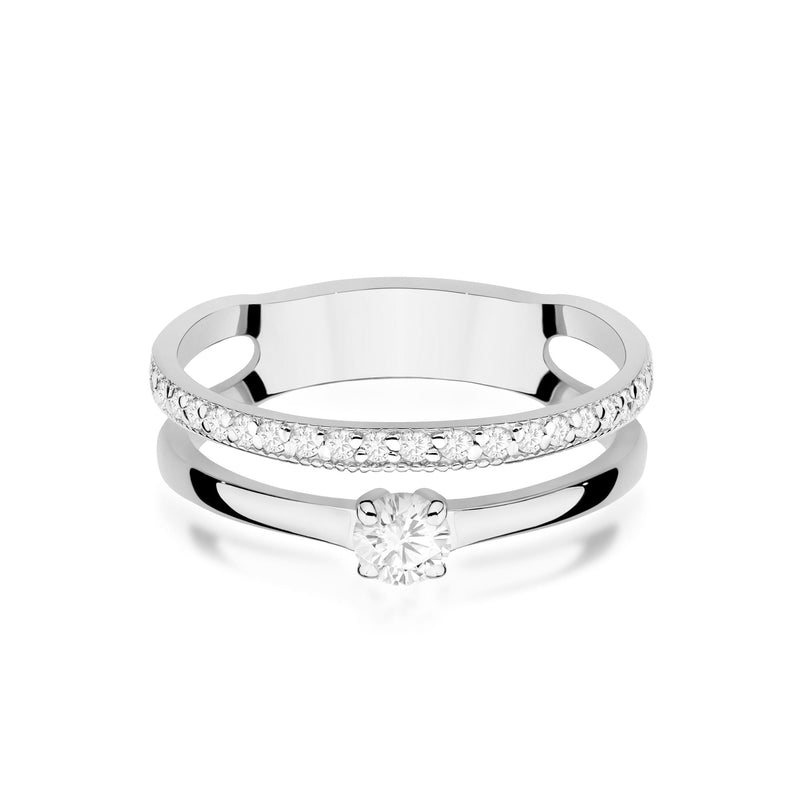 Inel Aur 14K cu Diamante de Laborator 0.41 ct, imaginea 10 din 12