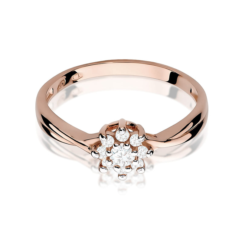 Inel Aur 14K cu Diamante de Laborator 0.22 ct, imaginea 6 din 12