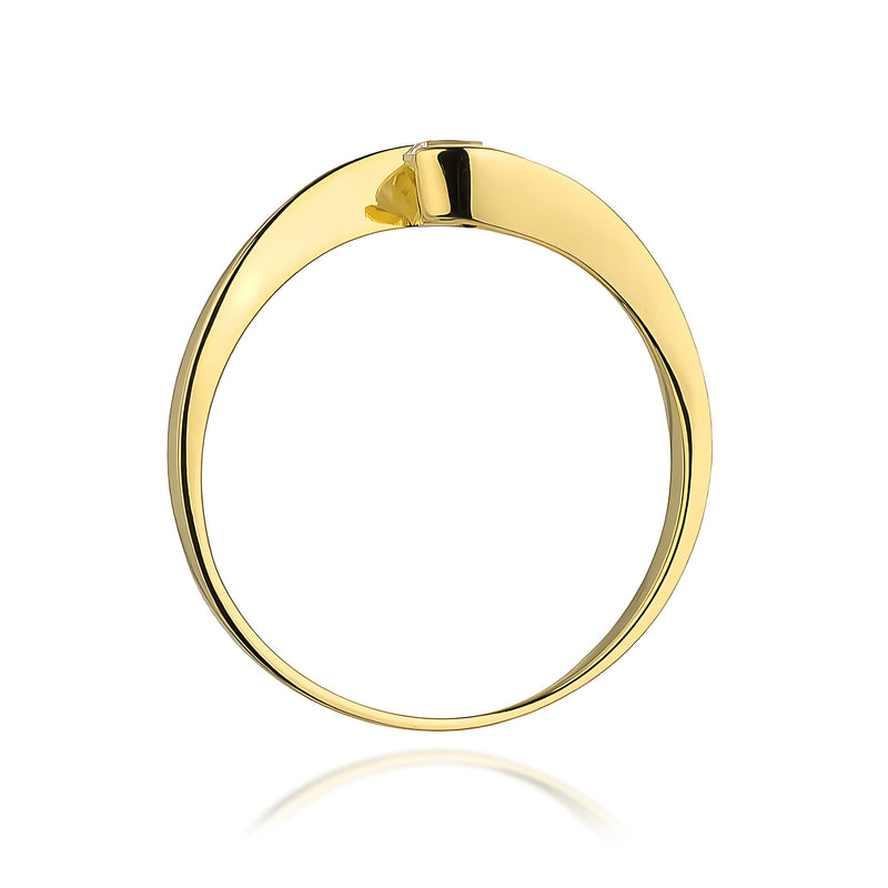Inel Aur 14K cu Diamant de Laborator 0.13 ct, imaginea 3 din 12