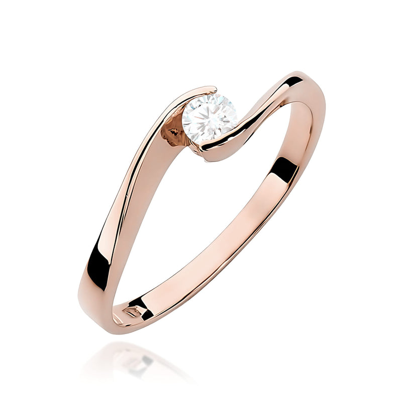 Inel Aur 14K cu Diamant de Laborator 0.13 ct, imaginea 5 din 12