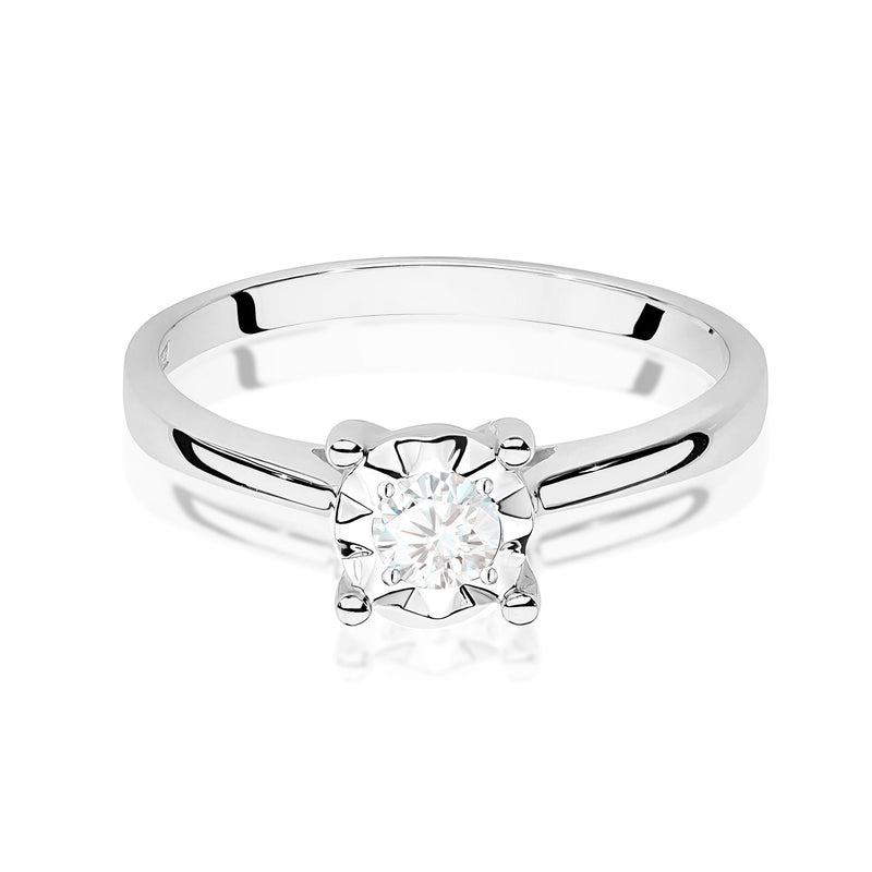 Inel Aur 14K cu Diamant de Laborator 0.20 ct, imaginea 10 din 12
