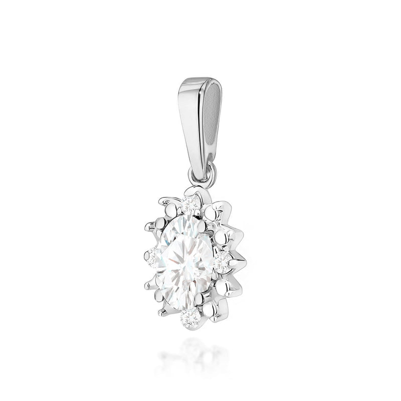 Pandantiv Aur 14K cu Diamante de Laborator 0.27 ct, imaginea 5 din 6