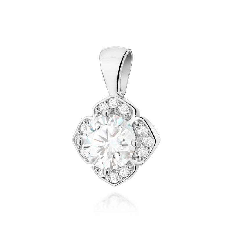 Pandantiv Aur 14K cu Diamante de Laborator 0.56 ct, imaginea 5 din 6