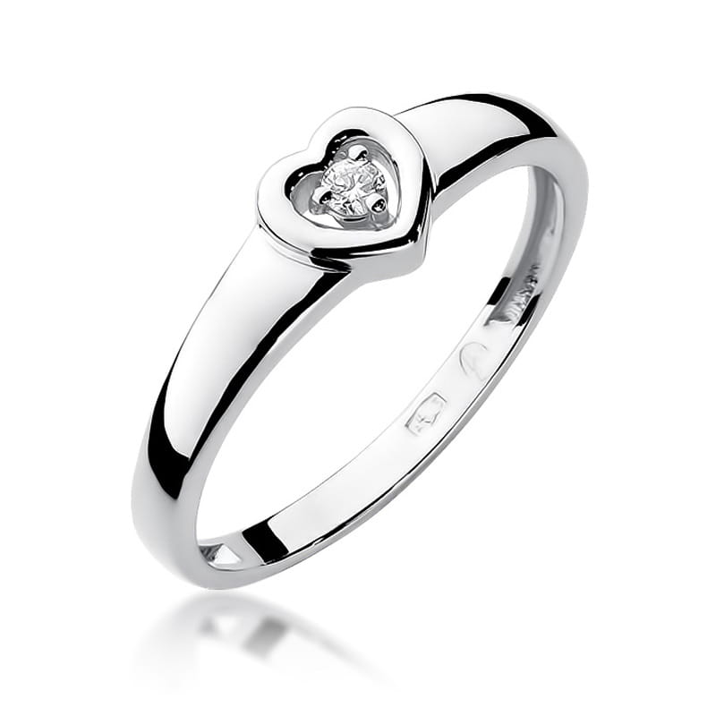 Inel Aur 9K cu Diamant Natural 0.04 ct, imaginea 5 din 8