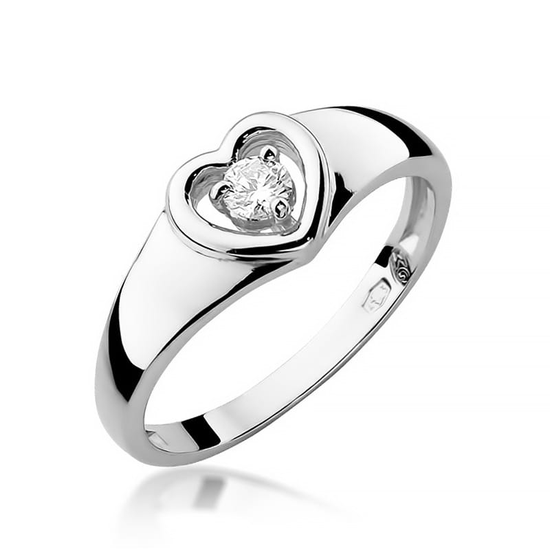 Inel Aur 9K cu Diamant Natural 0.10 ct, imaginea 5 din 8