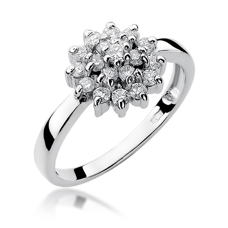 Inel Aur 9K cu Diamante Naturale 0.40 ct, imaginea 5 din 8