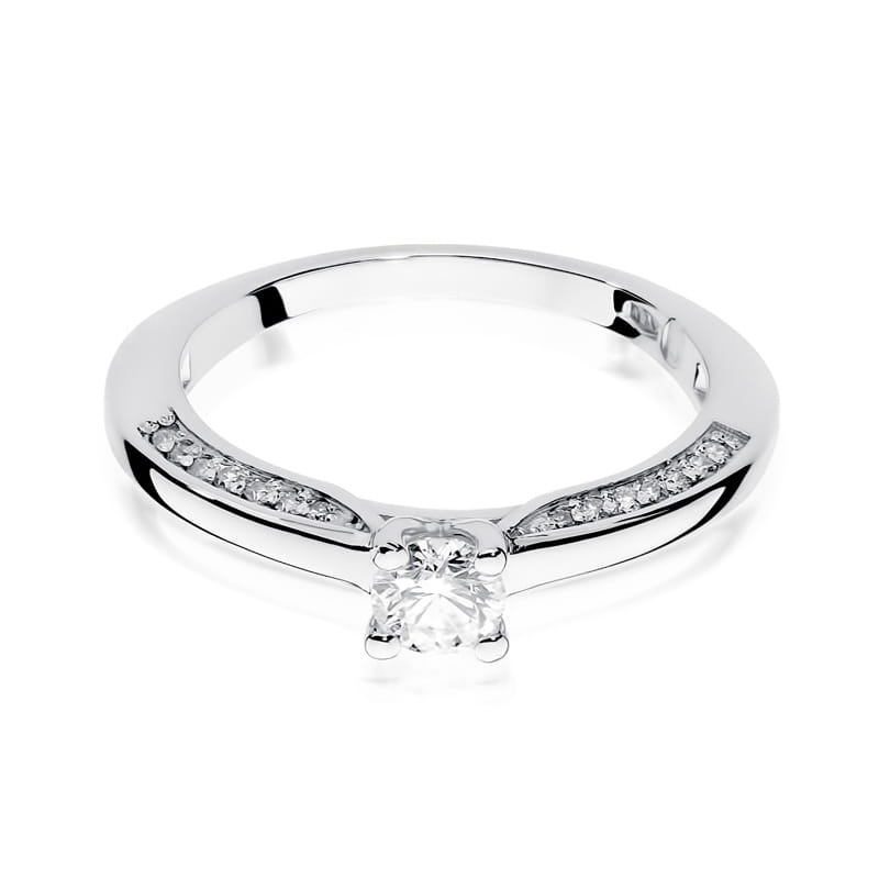 Inel Aur 9K cu Diamante Naturale 0.44 ct, imaginea 6 din 8