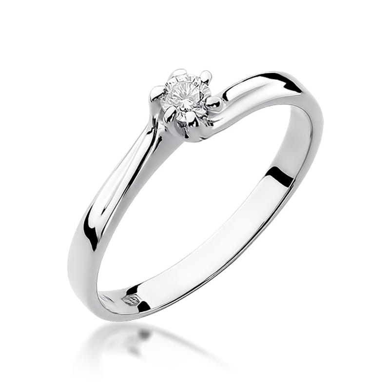Inel Aur 9K cu Diamant Natural 0.10 ct, imaginea 5 din 8