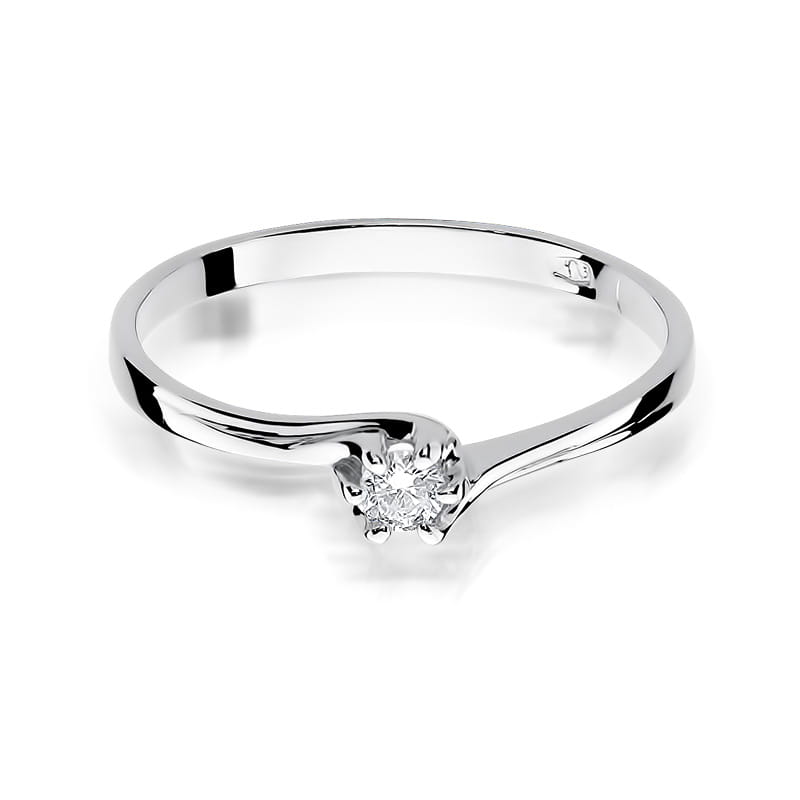 Inel Aur 9K cu Diamant Natural 0.10 ct, imaginea 6 din 8