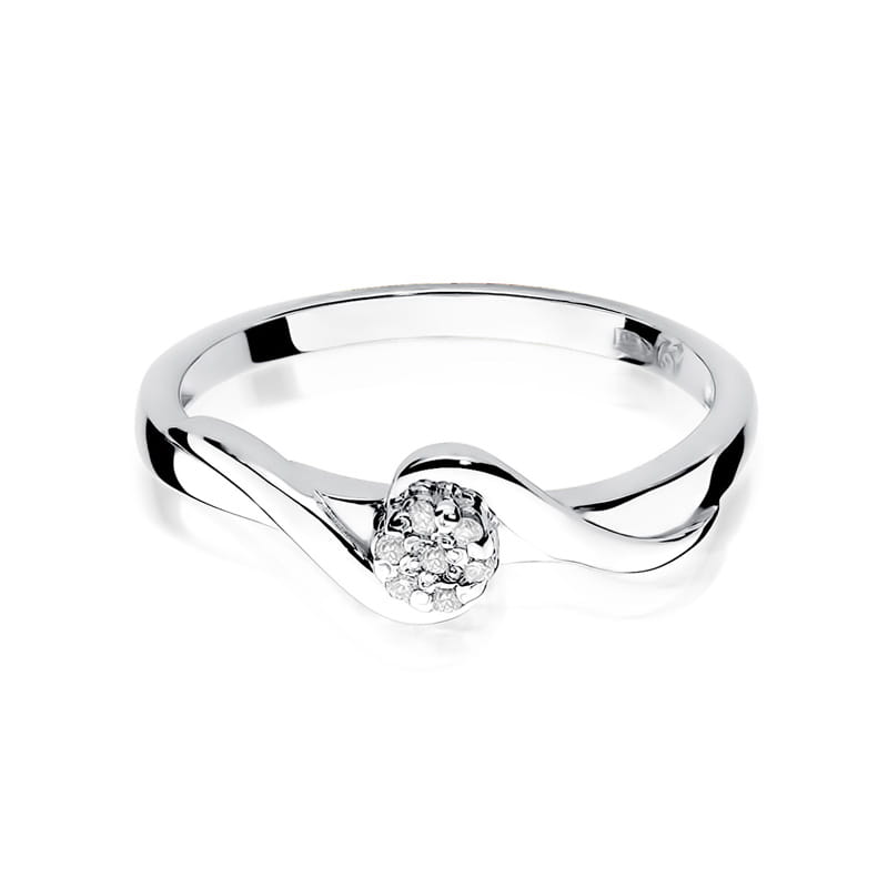 Inel Aur 9K cu Diamante Naturale 0.08 ct, imaginea 6 din 8