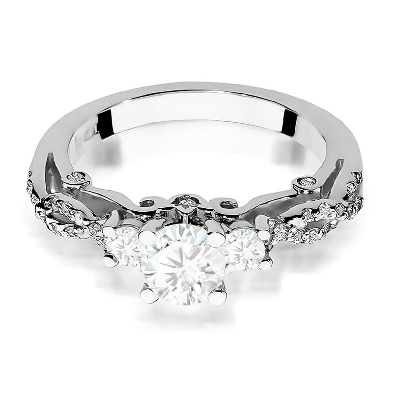 Inel Aur 9K cu Diamante Naturale 1.04 ct, imaginea 6 din 8