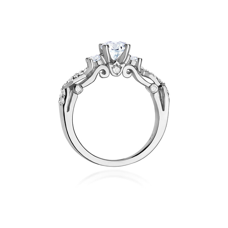 Inel Aur 9K cu Diamante Naturale 1.04 ct, imaginea 7 din 8