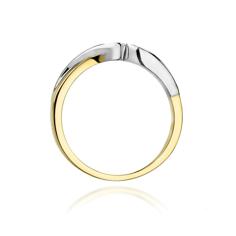 Inel Aur 9K cu Diamant Natural 0.05 ct, imaginea 3 din 8
