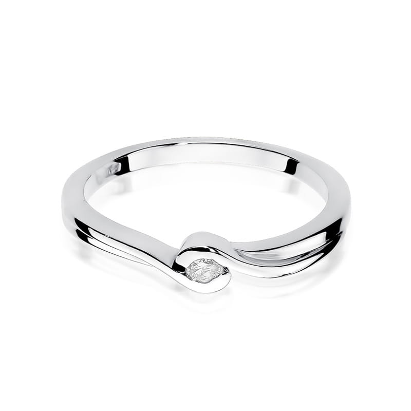 Inel Aur 9K cu Diamant Natural 0.05 ct, imaginea 6 din 8