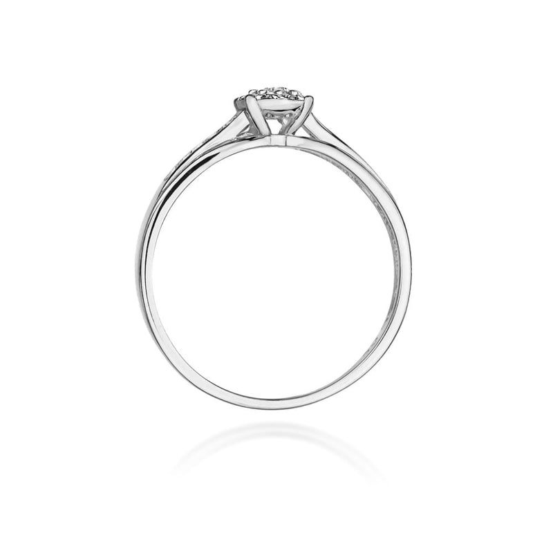 Inel Aur 9K cu Diamante Naturale 0.13 ct, imaginea 7 din 8