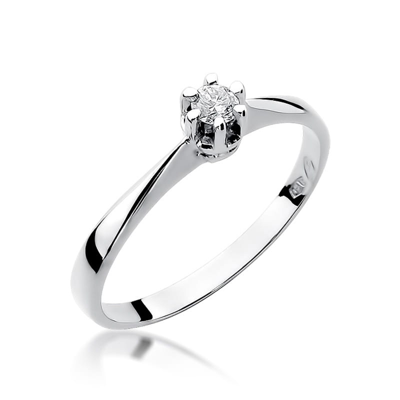 Inel Aur 9K cu Diamant Natural 0.10 ct, imaginea 5 din 8