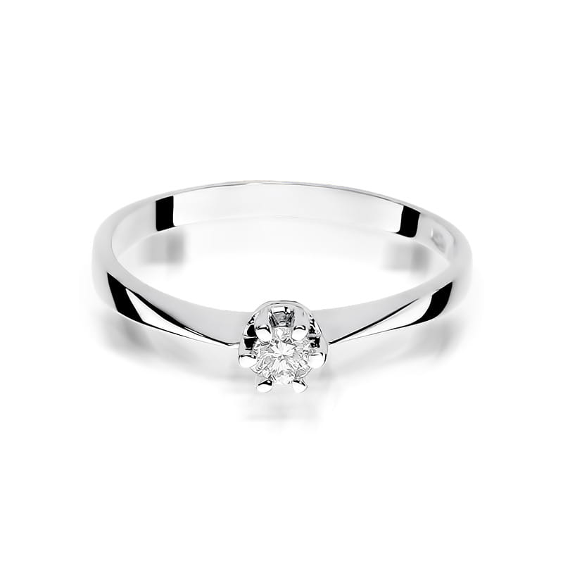 Inel Aur 9K cu Diamant Natural 0.10 ct, imaginea 6 din 8