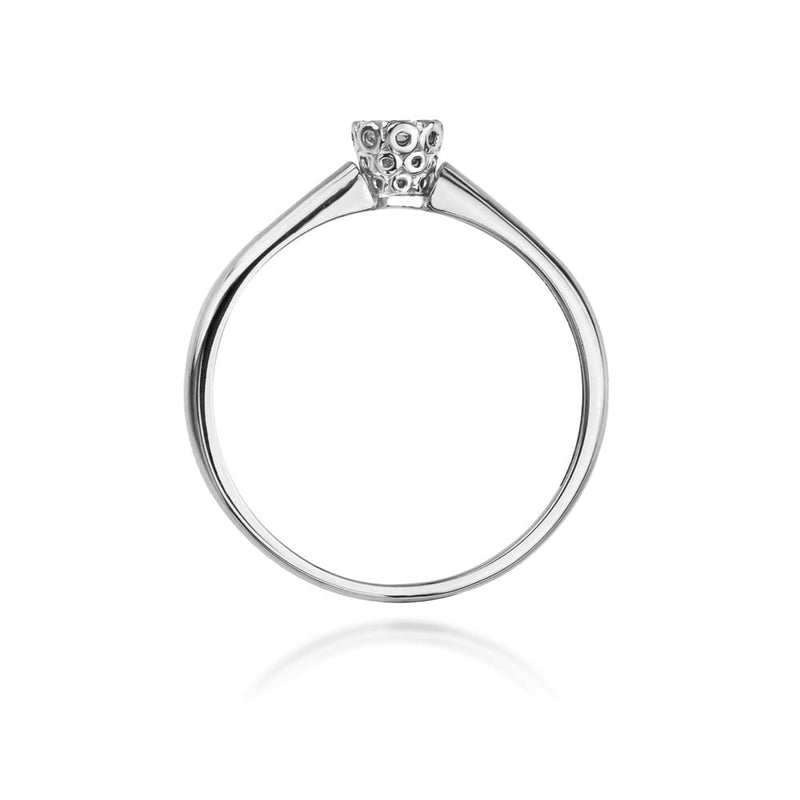 Inel Aur 9K cu Diamant Natural 0.13 ct, imaginea 7 din 8