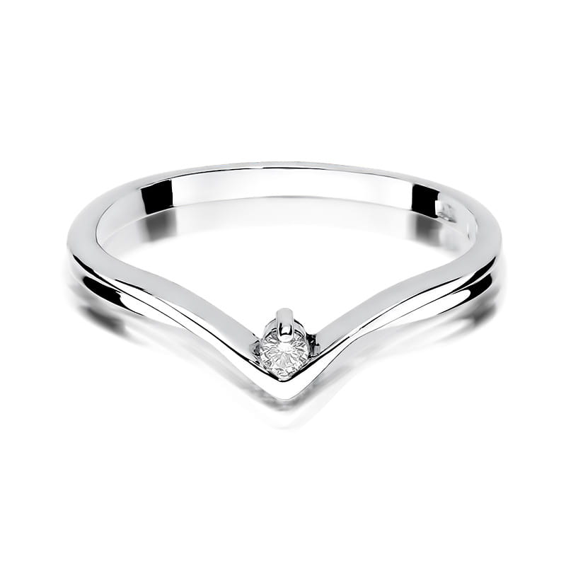 Inel Aur 9K cu Diamant Natural 0.04 ct, imaginea 6 din 8