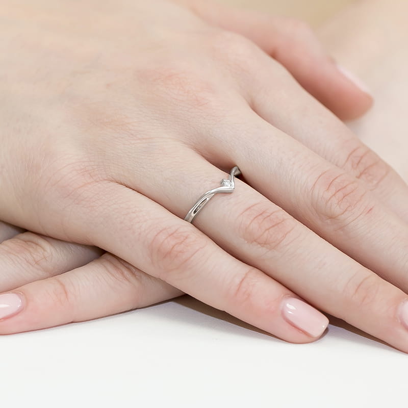 Inel Aur 9K cu Diamant Natural 0.04 ct, imaginea 8 din 8