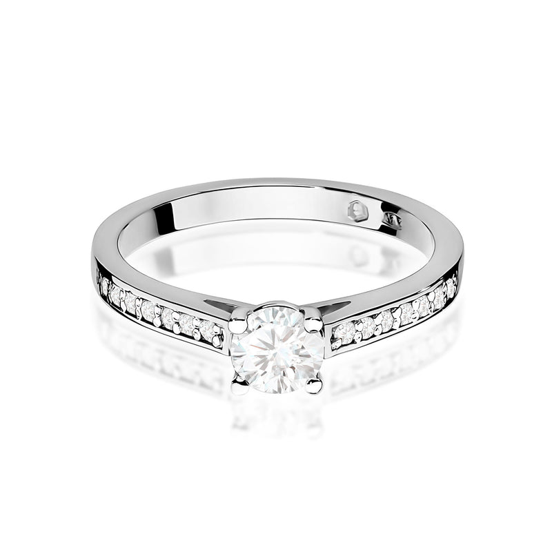 Inel Aur 9K cu Diamante Naturale 0.62 ct, imaginea 6 din 8