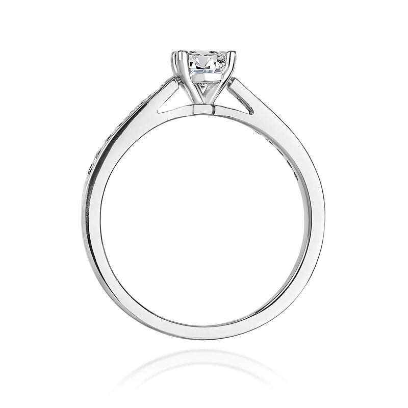Inel Aur 9K cu Diamante Naturale 0.62 ct, imaginea 7 din 8