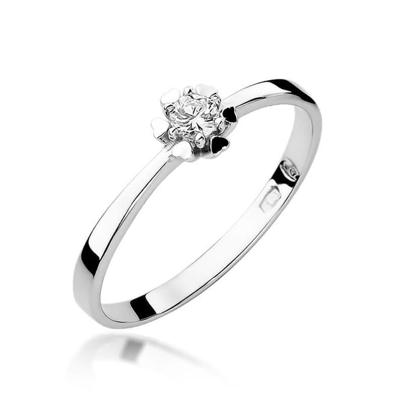 Inel Aur 9K cu Diamant Natural 0.10 ct, imaginea 5 din 8