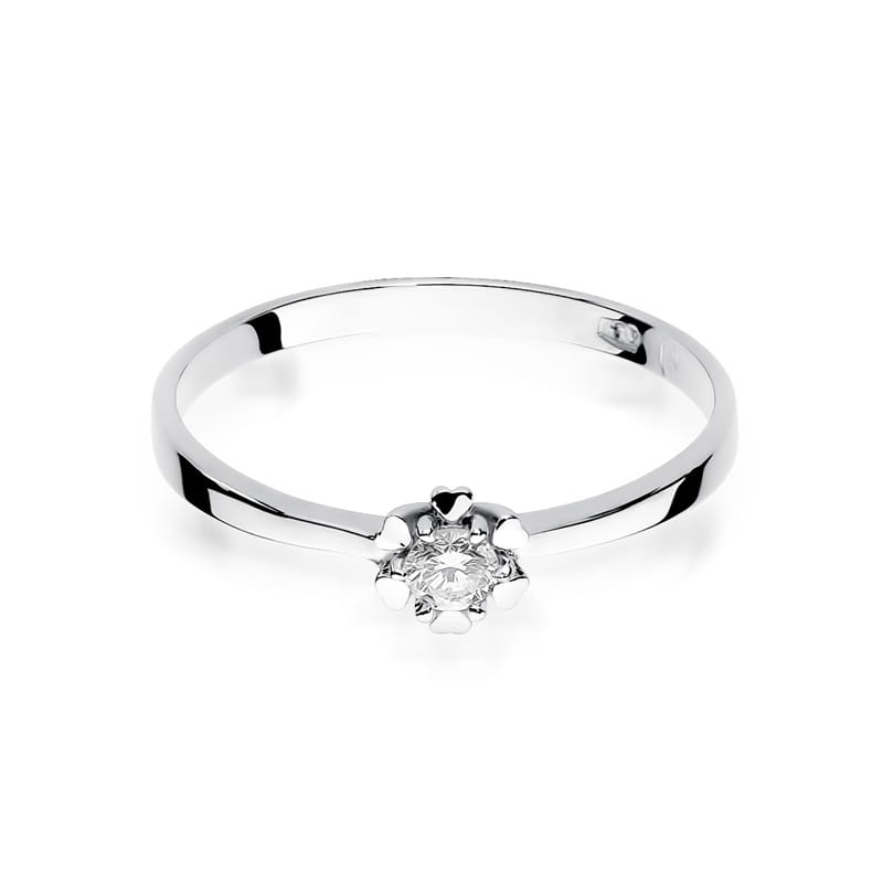 Inel Aur 9K cu Diamant Natural 0.10 ct, imaginea 6 din 8