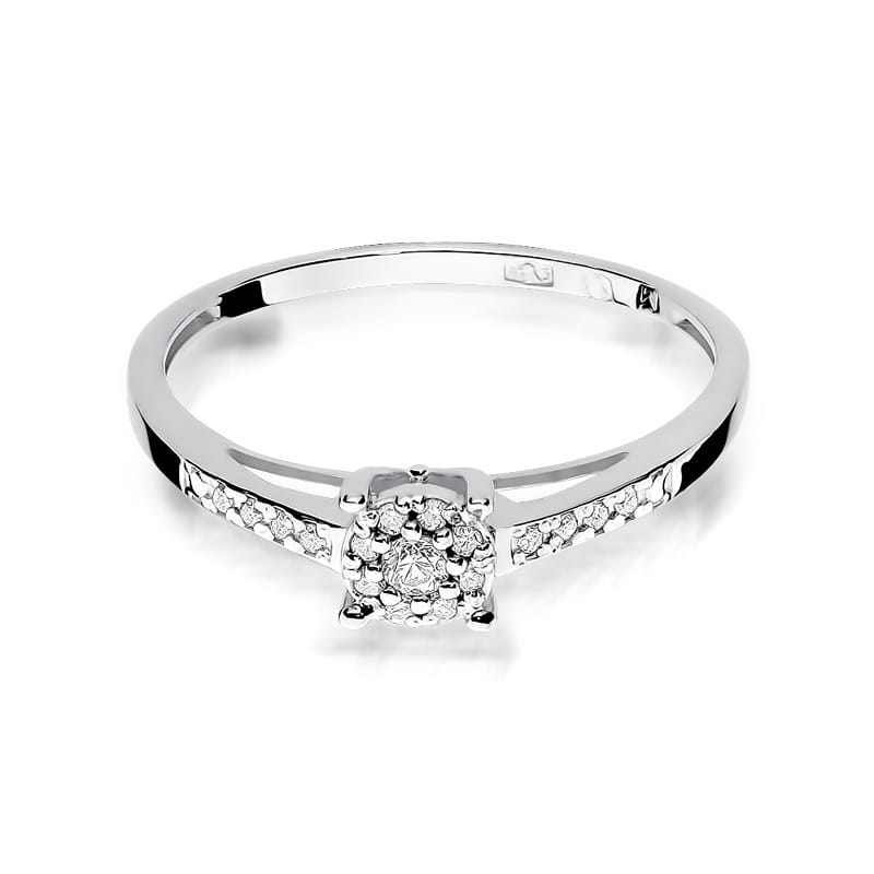 Inel Aur 9K cu Diamante Naturale 0.12 ct, imaginea 6 din 8