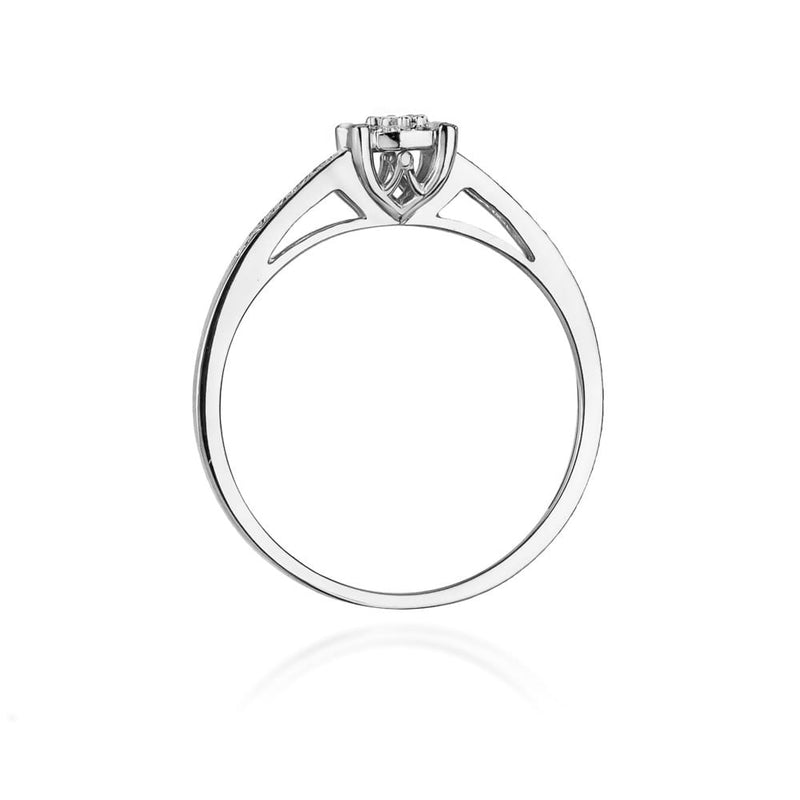 Inel Aur 9K cu Diamante Naturale 0.12 ct, imaginea 7 din 8