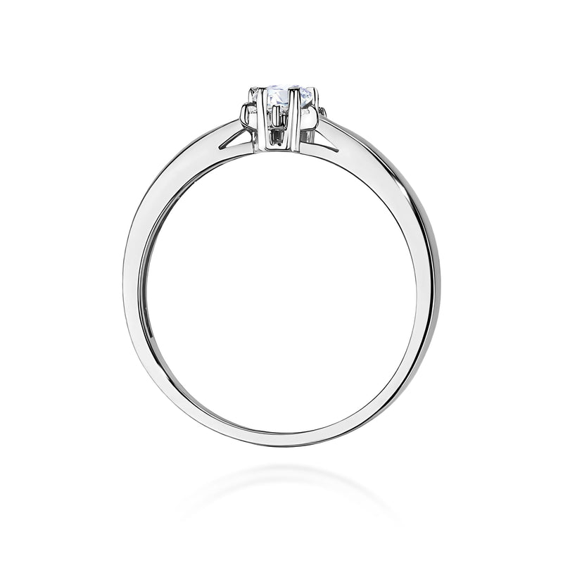 Inel Aur 9K cu Diamante Naturale 0.15 ct, imaginea 7 din 8