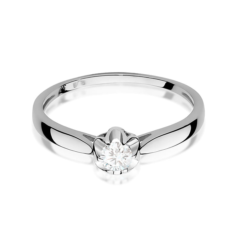 Inel Aur 9K cu Diamant Natural 0.15 ct, imaginea 6 din 8