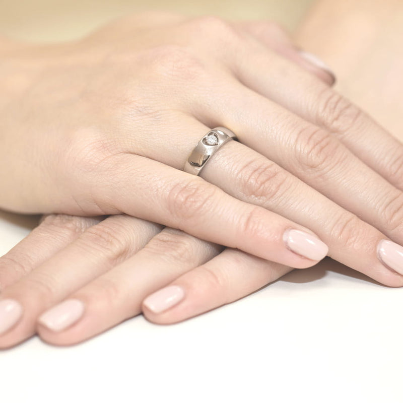 Inel Aur 9K cu Diamant Natural 0.10 ct, imaginea 8 din 8