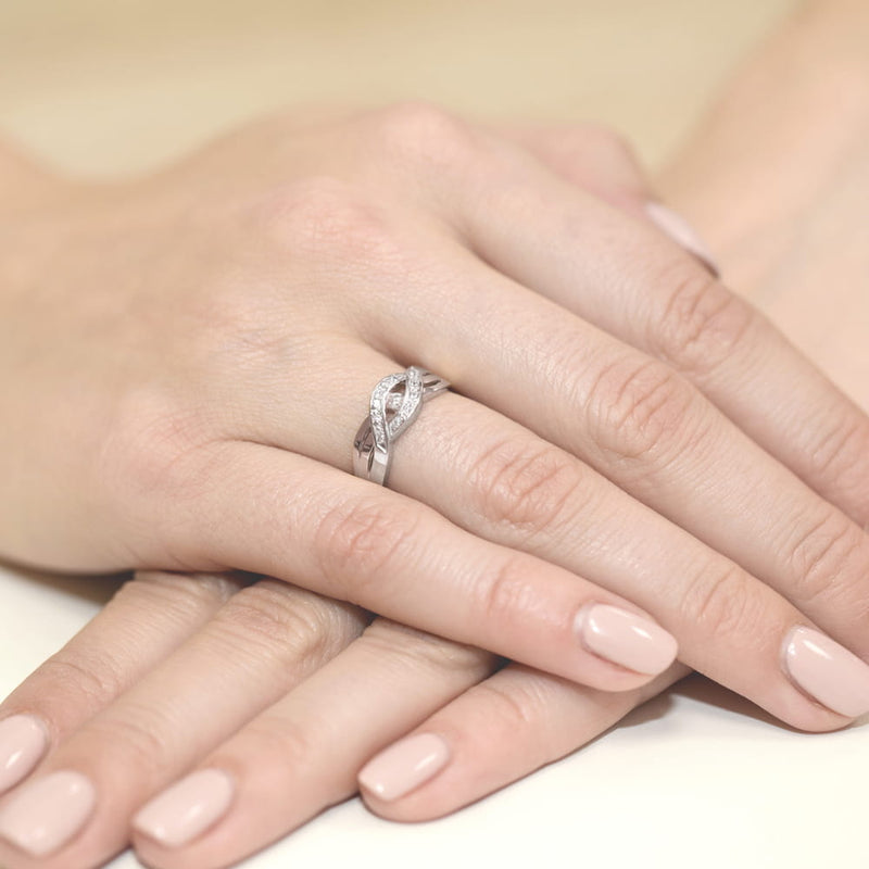 Inel Aur 9K cu Diamante Naturale 0.10 ct, imaginea 8 din 8