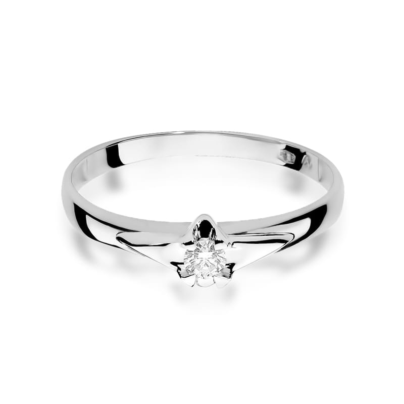 Inel Aur 9K cu Diamant Natural 0.08 ct, imaginea 6 din 8
