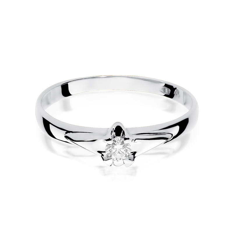 Inel Aur 9K cu Diamant Natural 0.10 ct, imaginea 6 din 8