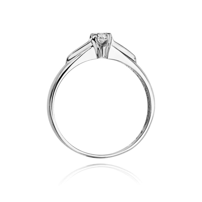 Inel Aur 9K cu Diamant Natural 0.10 ct, imaginea 7 din 8