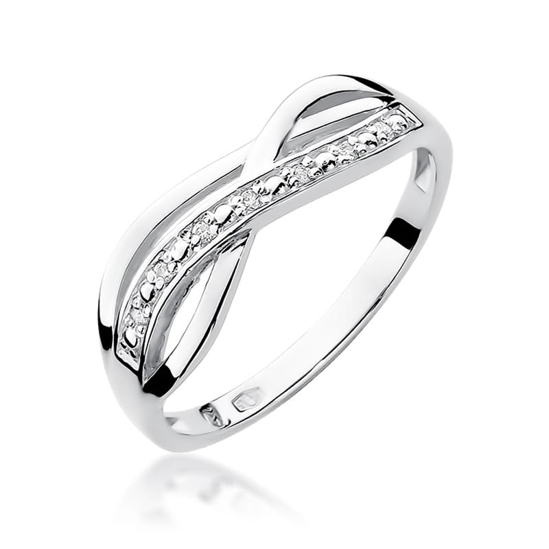 Inel Aur 9K cu Diamante Naturale 0.06 ct, imaginea 5 din 8