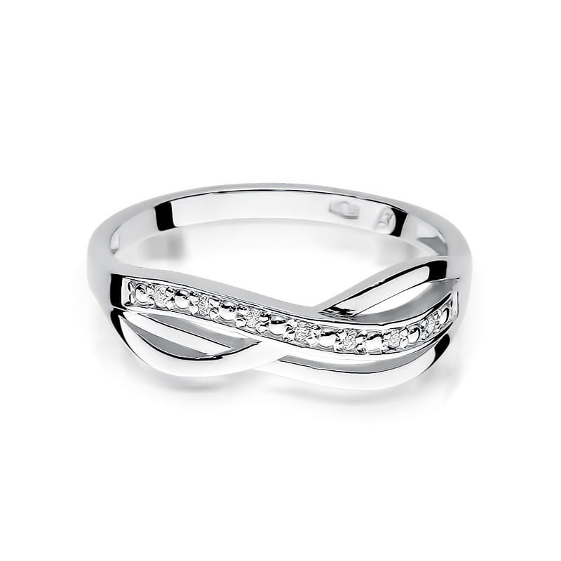 Inel Aur 9K cu Diamante Naturale 0.06 ct, imaginea 6 din 8