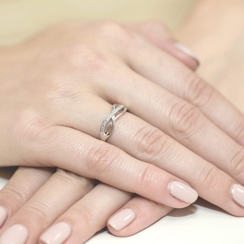 Inel Aur 9K cu Diamante Naturale 0.06 ct, imaginea 8 din 8
