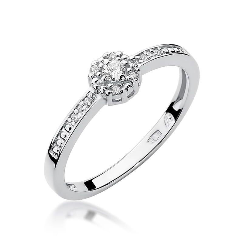 Inel Aur 9K cu Diamante Naturale 0.09 ct, imaginea 5 din 8