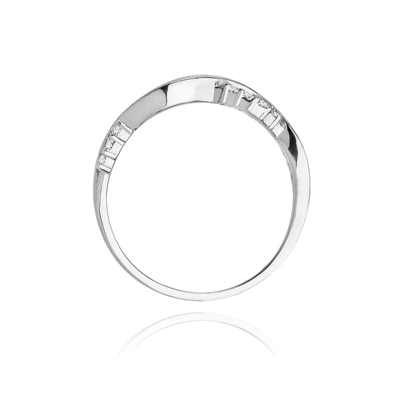 Inel Aur 9K cu Diamante Naturale 0.07 ct, imaginea 7 din 8