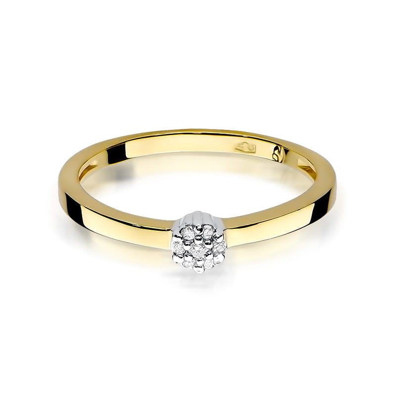 Inel Aur 9K cu Diamante Naturale 0.04 ct, imaginea 2 din 8