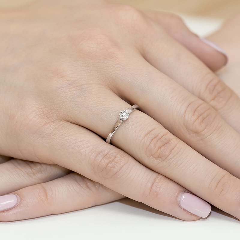Inel Aur 9K cu Diamante Naturale 0.04 ct, imaginea 8 din 8