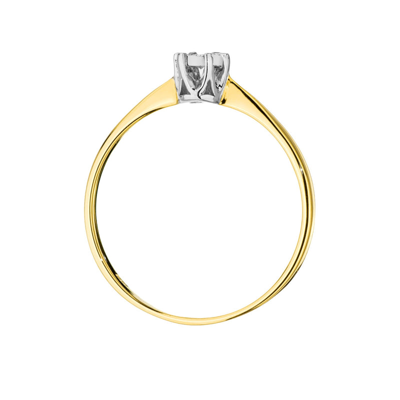 Inel Aur 9K cu Diamant Natural 0.03 ct, imaginea 3 din 7