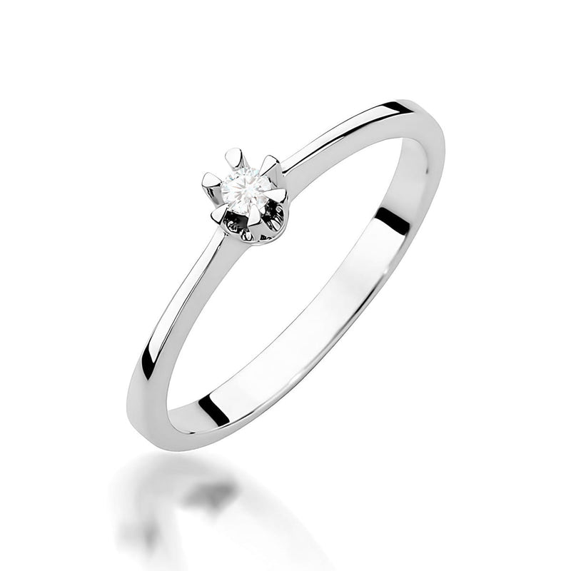 Inel Aur 9K cu Diamant Natural 0.04 ct, imaginea 5 din 8